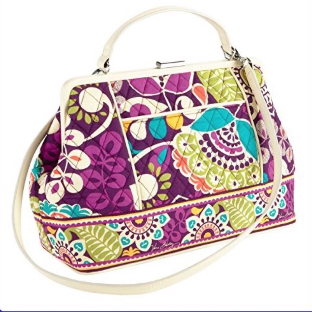 Vera Bradley Barbara Frame Bag in Plum Crazy (Retired)